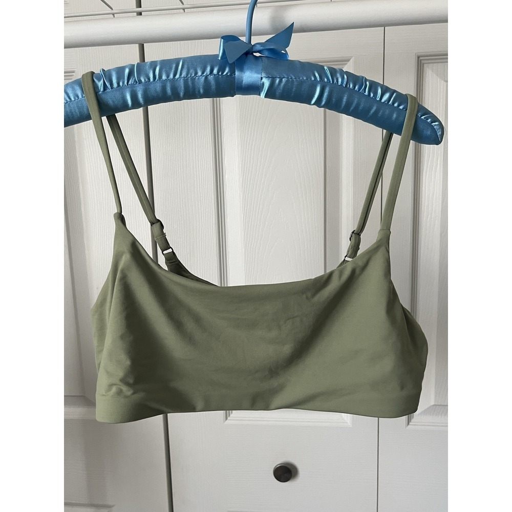 ATHLETA Size Large Olive Green Bikini Top Sports Bralettes